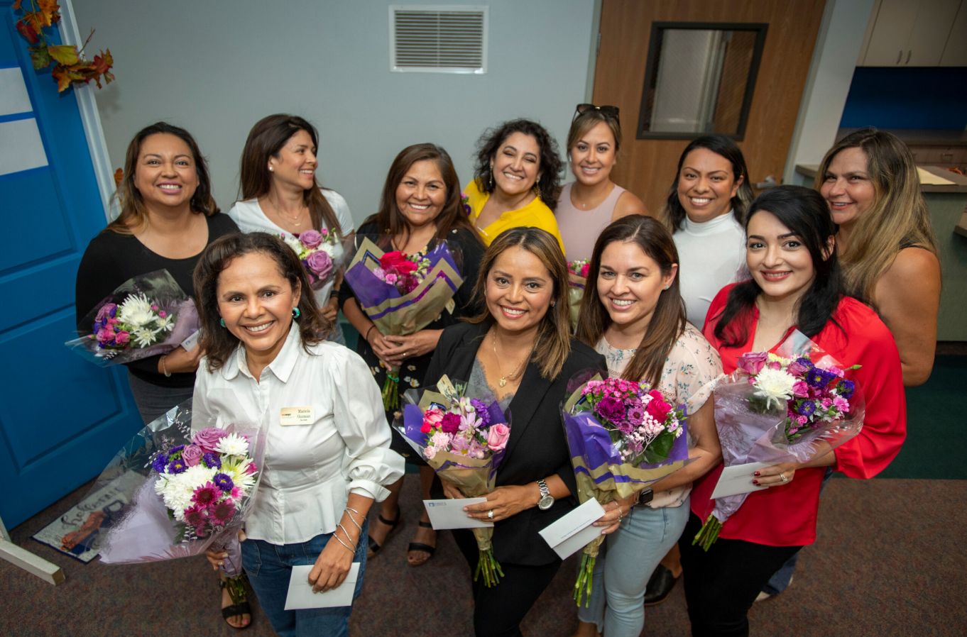 Child care business program graduates gathered together